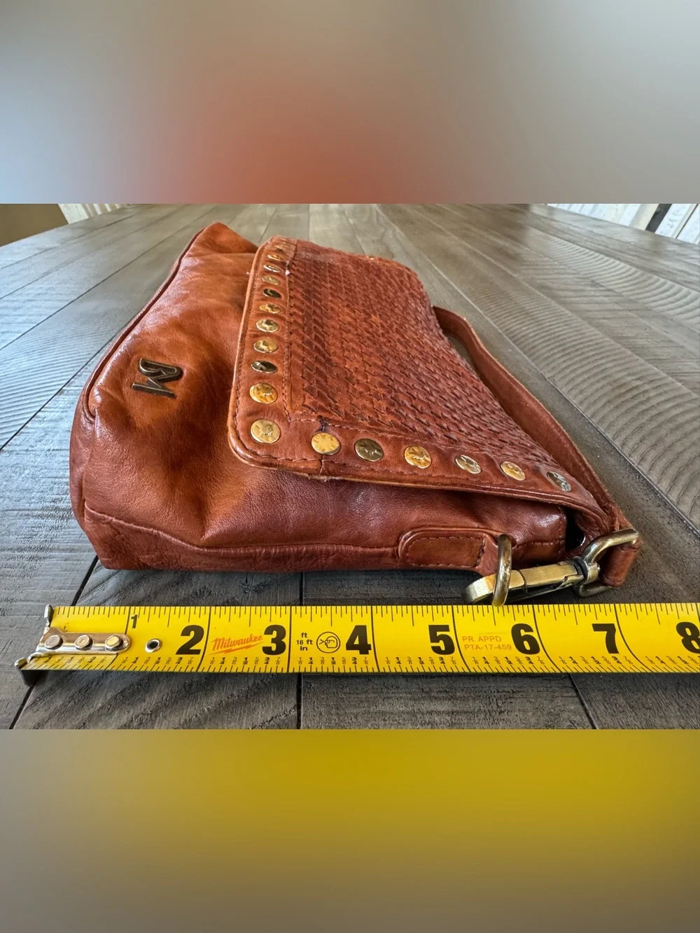 Belleza Mandova Kompanero The Sling Woven Leather Retro Crossbody Bag Boho Purse
